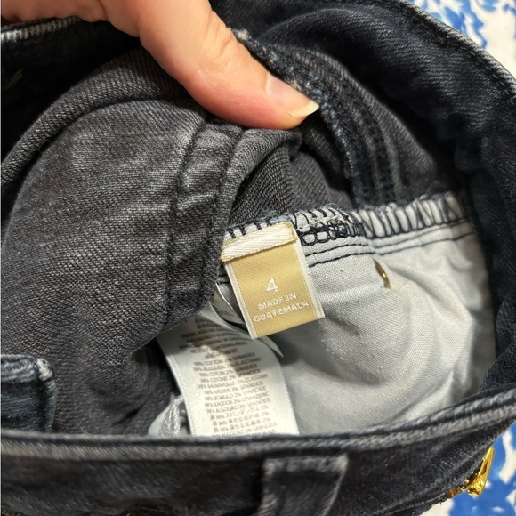 Michael Kors dark wash moto ankle jeans, size 4 - Picture 2 of 6